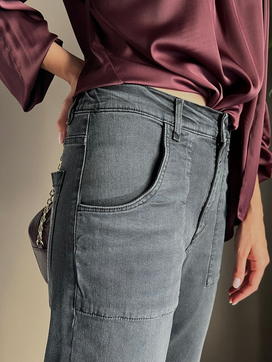 Pantalone denim Noumeno Concept nero