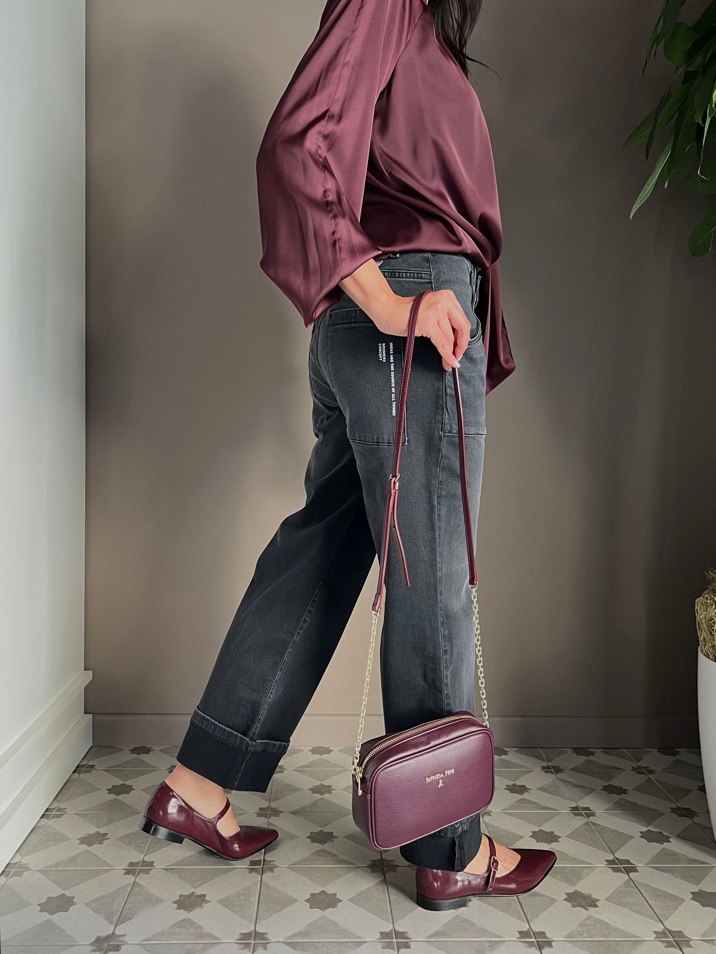 Pantalone denim Noumeno Concept nero