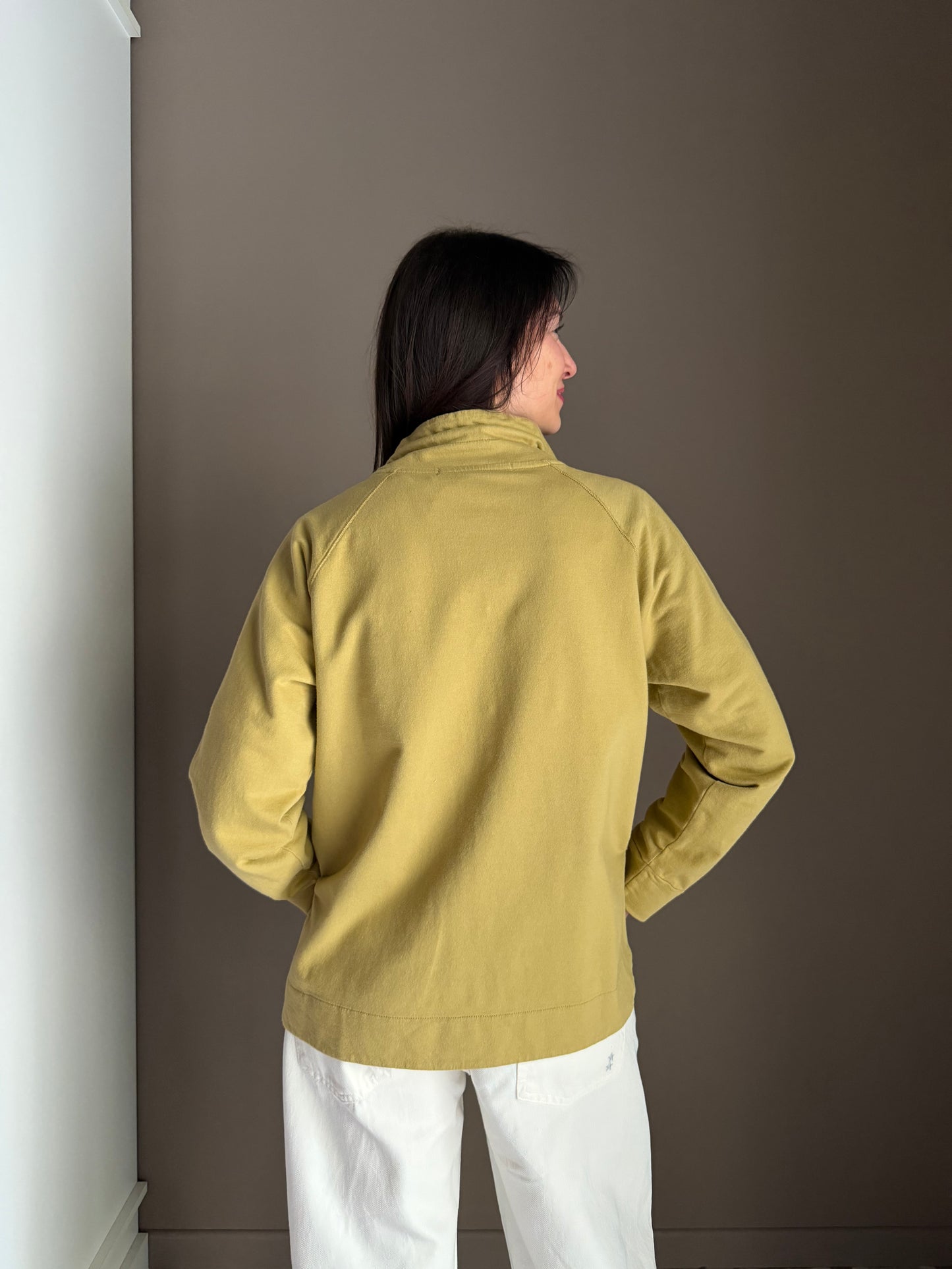 Felpa asimmetrica con zip
