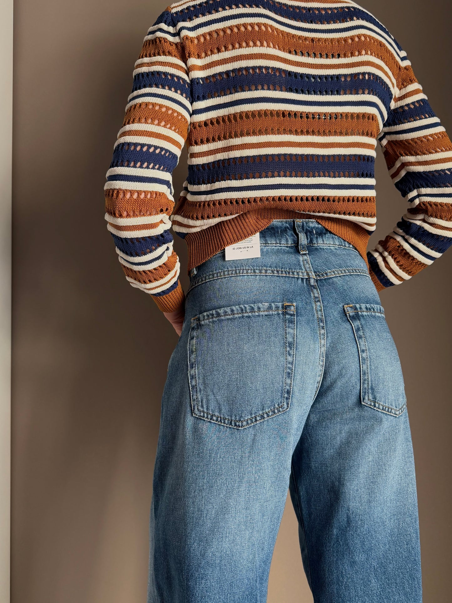 Pantalone Icon Denim modello Bea blu medio