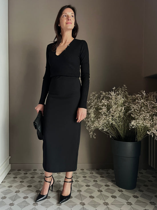 Gonna a tubino longuette “Essential” Patrizia Pepe