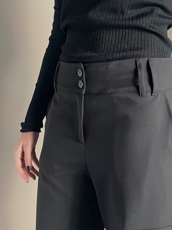 Pantalone cargo nero Alessia Santi