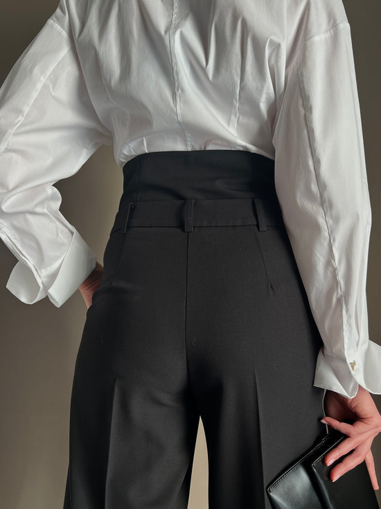 Pantaloni baggy con corsetto