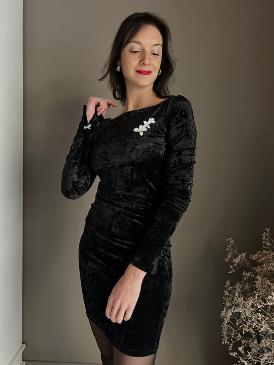 Mini abito in velluto