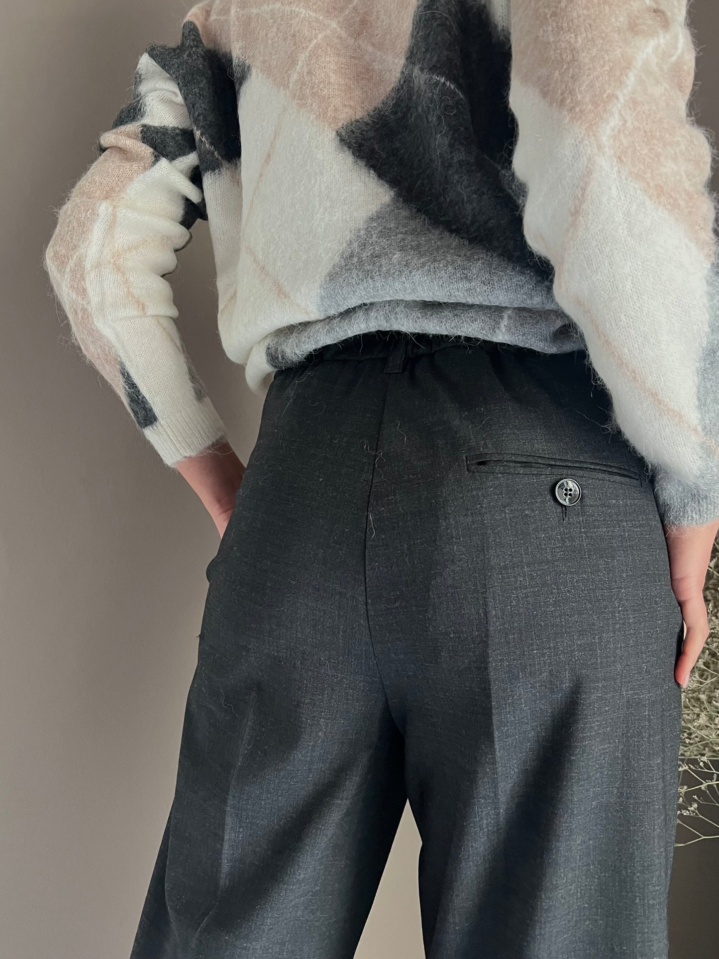 Pantalone antracite Solo Tre