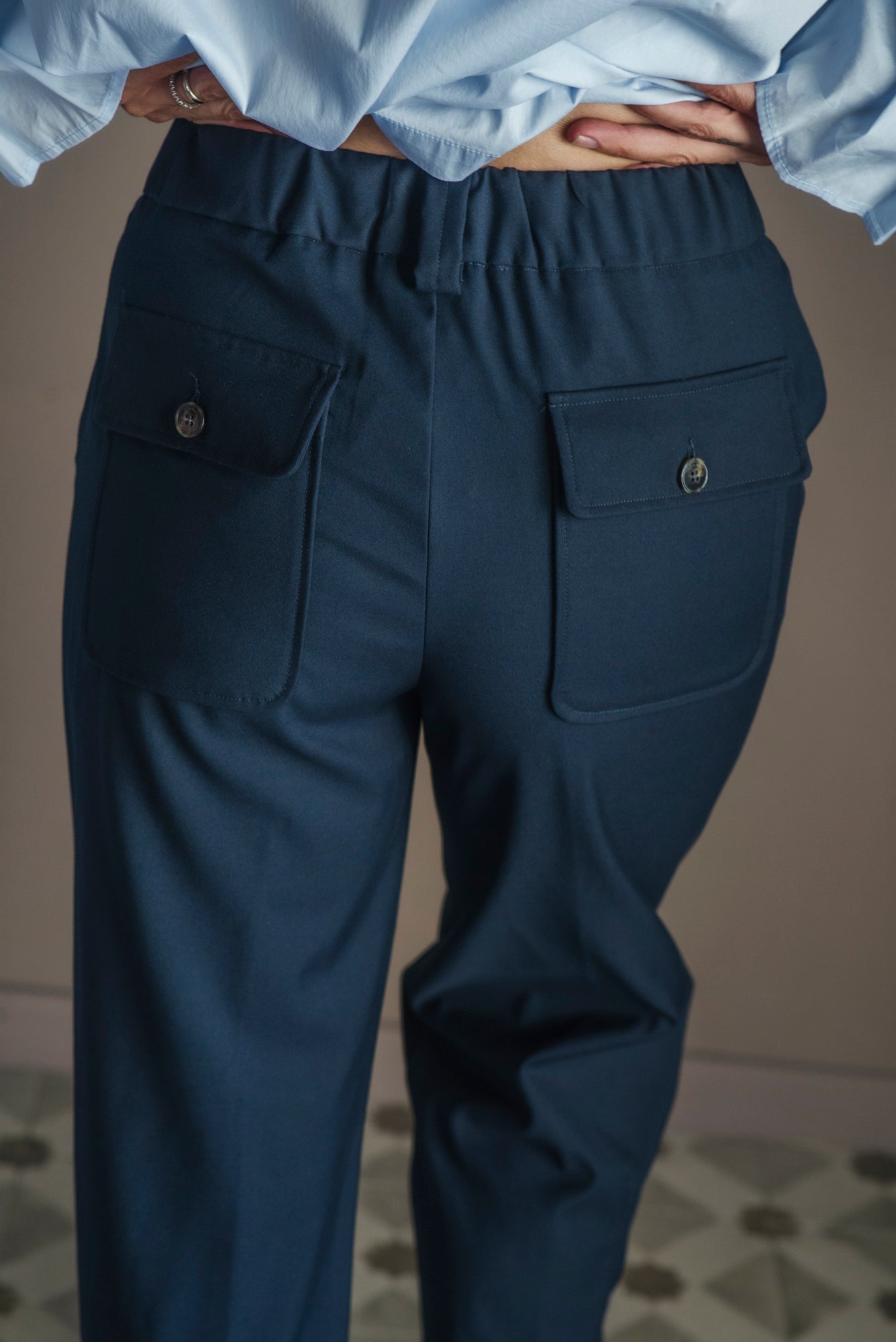 Pantalone Mod. Alessia Bly Navy