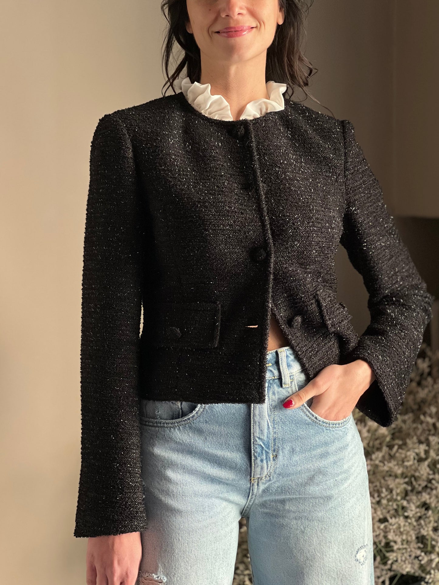 Giacca in tweed lurex