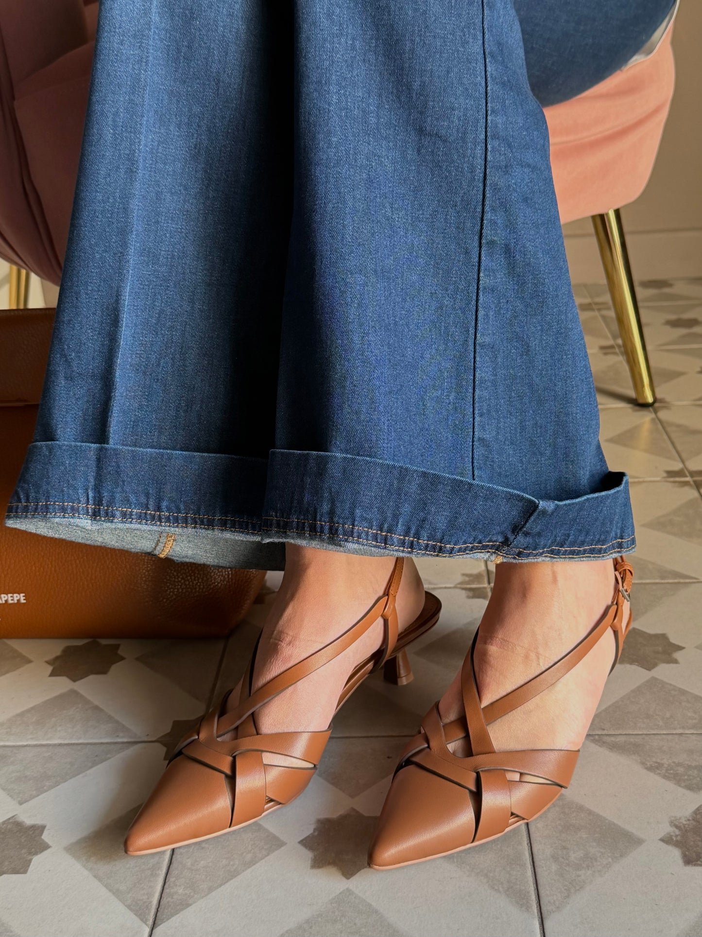 Slingback intrecciata Bibi Lou