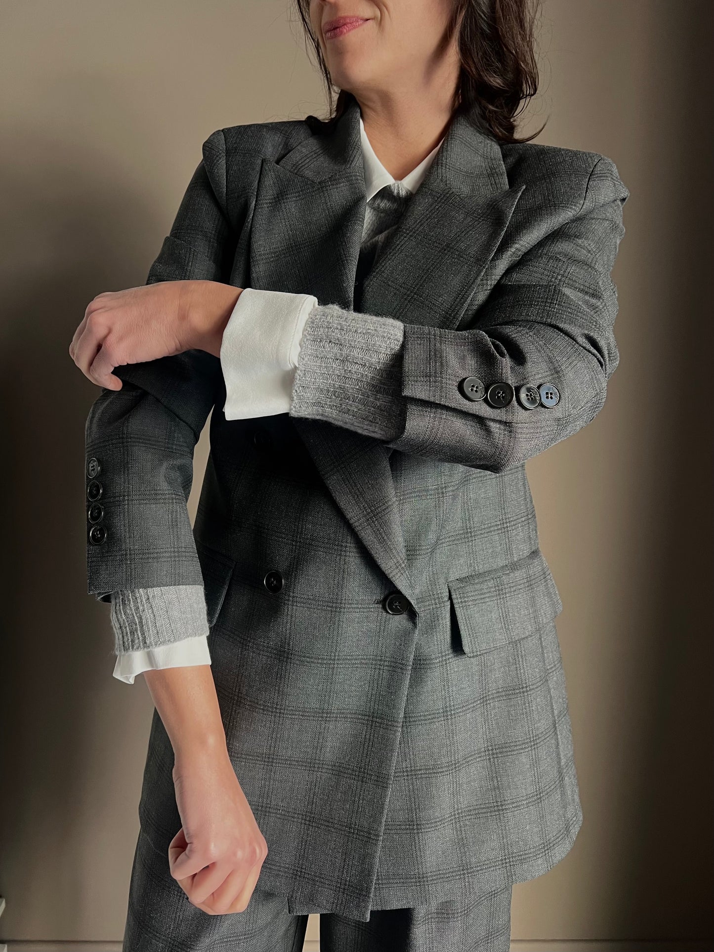 Giacca doppiopetto Ceck antracite