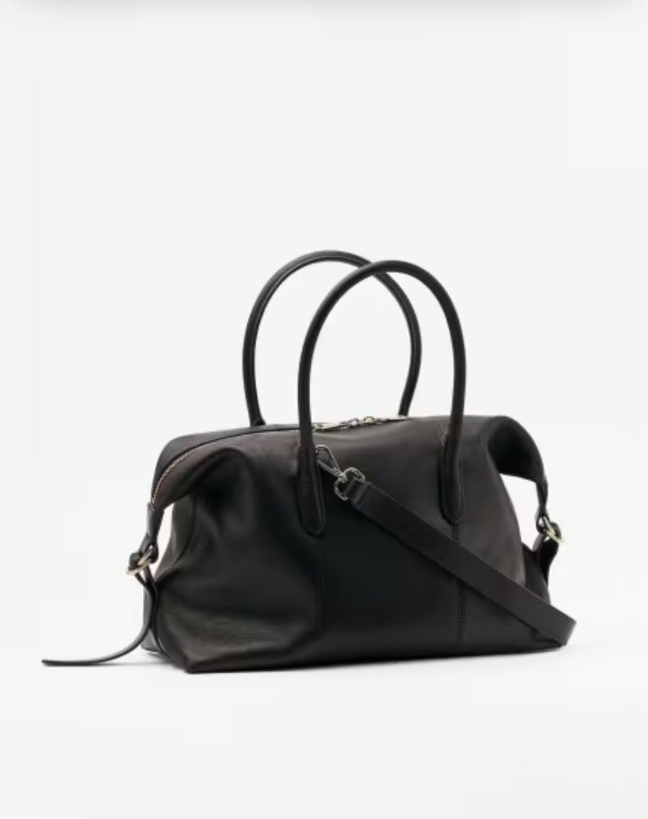 Borsa Bauletto  letto in pelle marrone