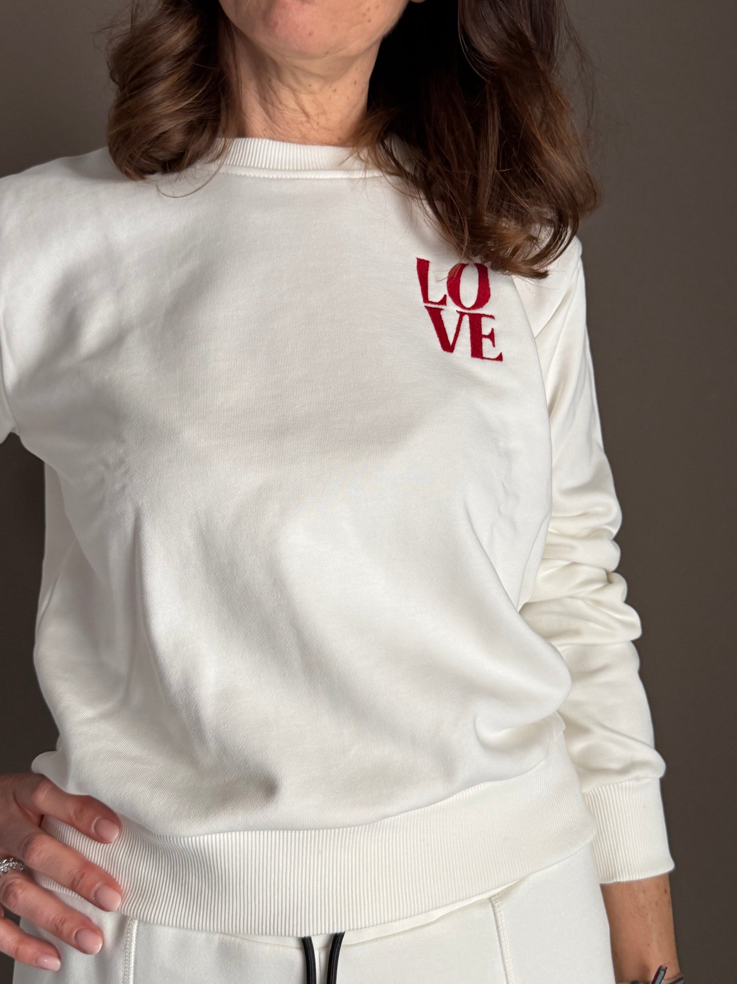 Felpa Ko Samui con ricamo “Love”