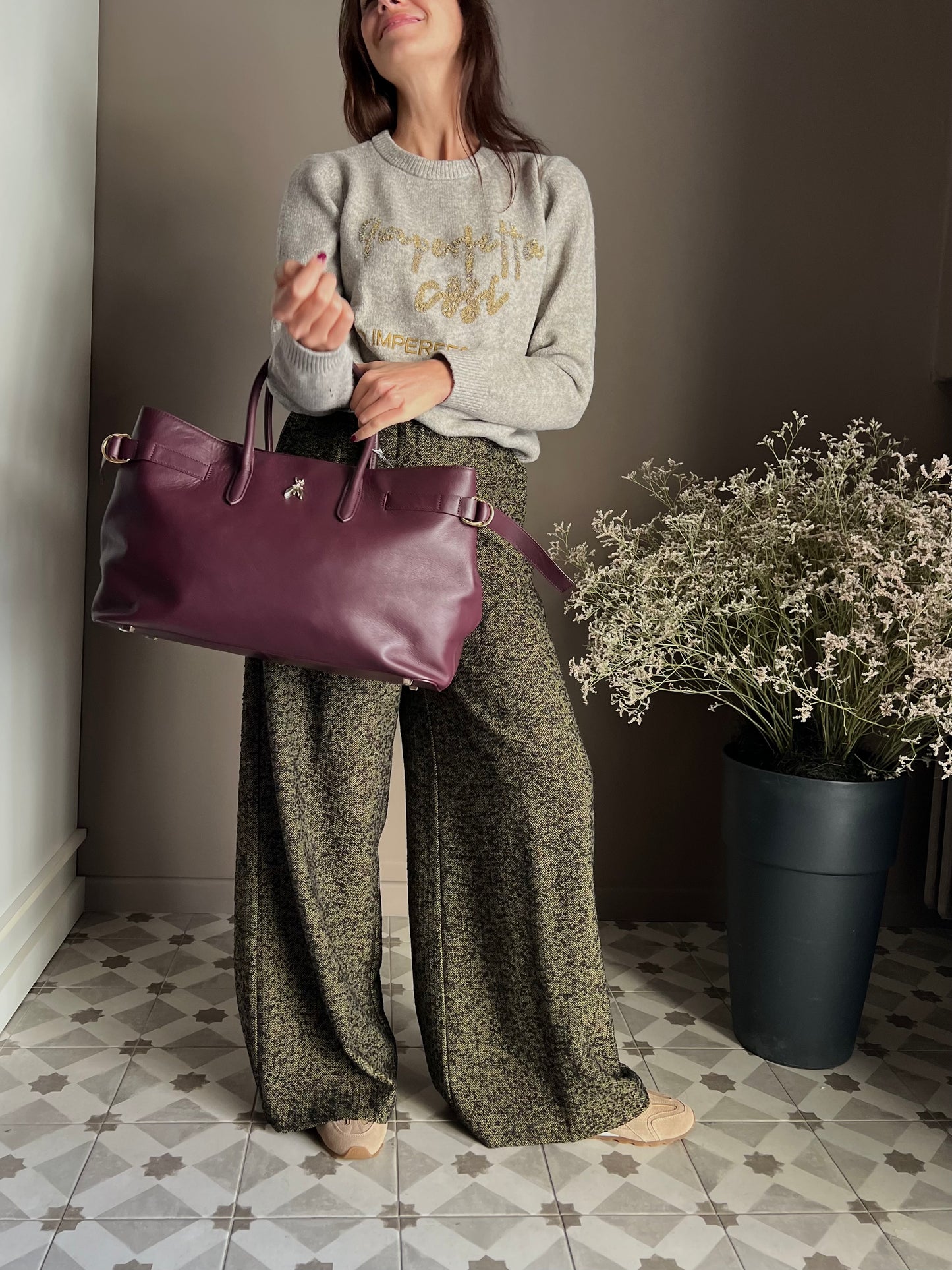 Pantalone palazzo fil-à-fil Alessia Santi