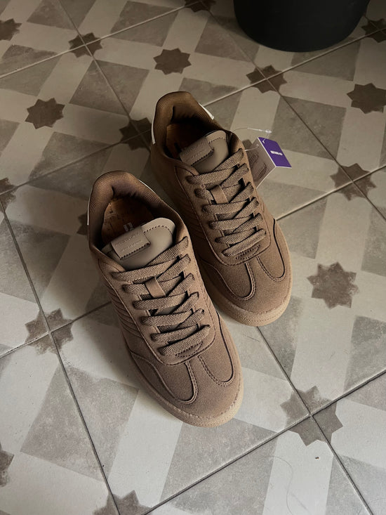 Sneakers Fessura con platform taupe