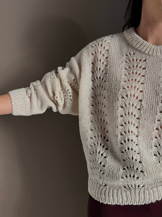 Maglia So Allure con lavorazione a traforo Milk