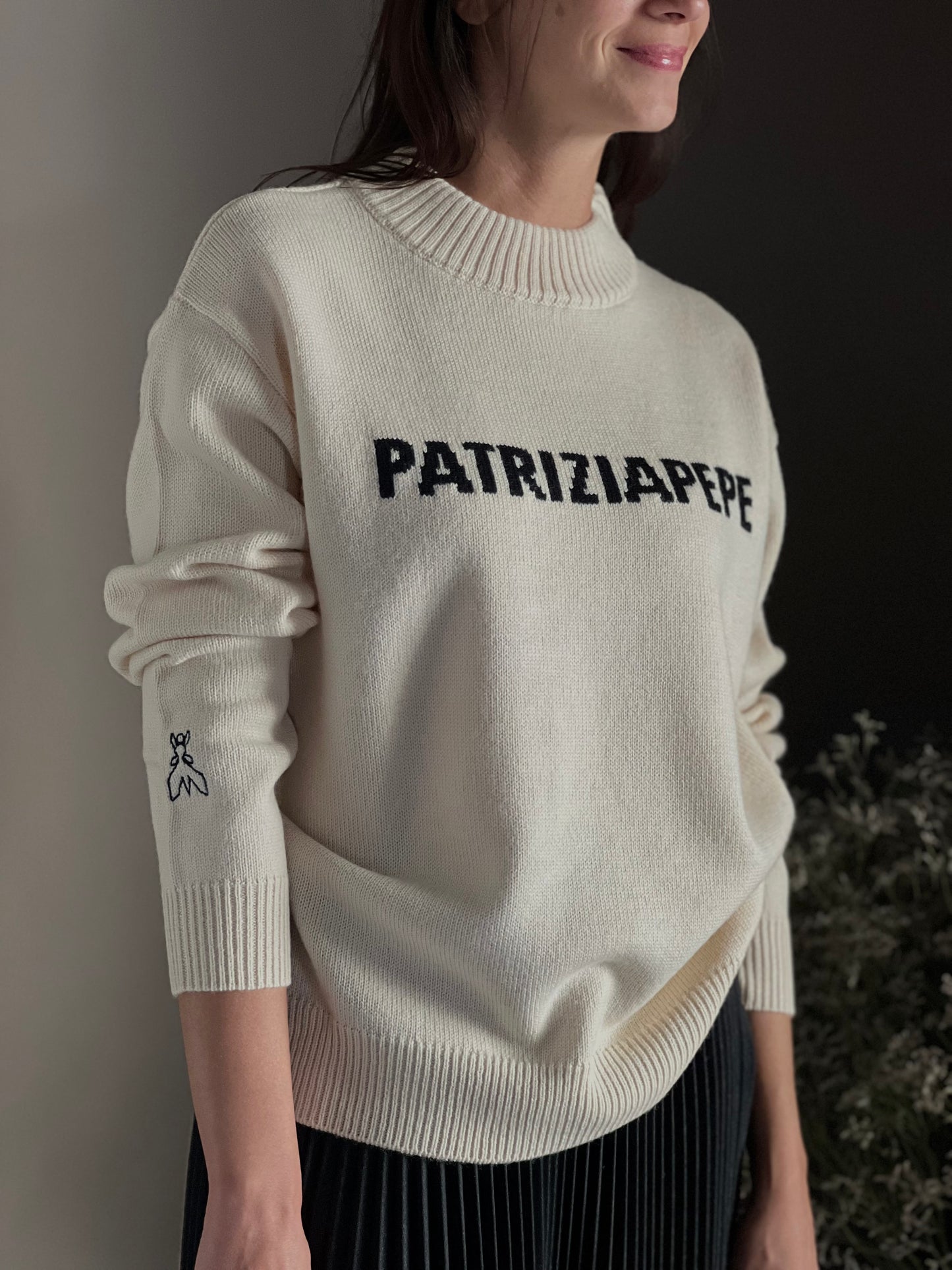 Maglia girocollo con logo