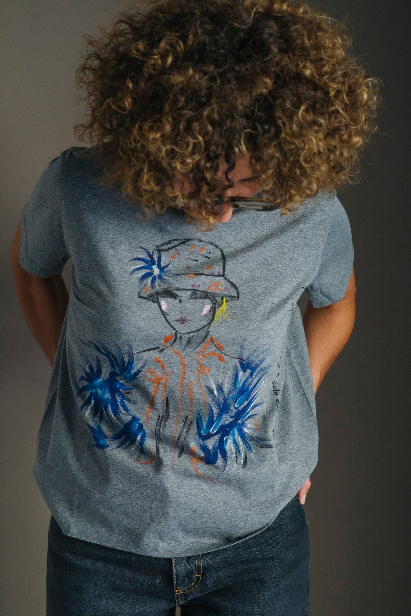 T-shirt dipinta a mano
