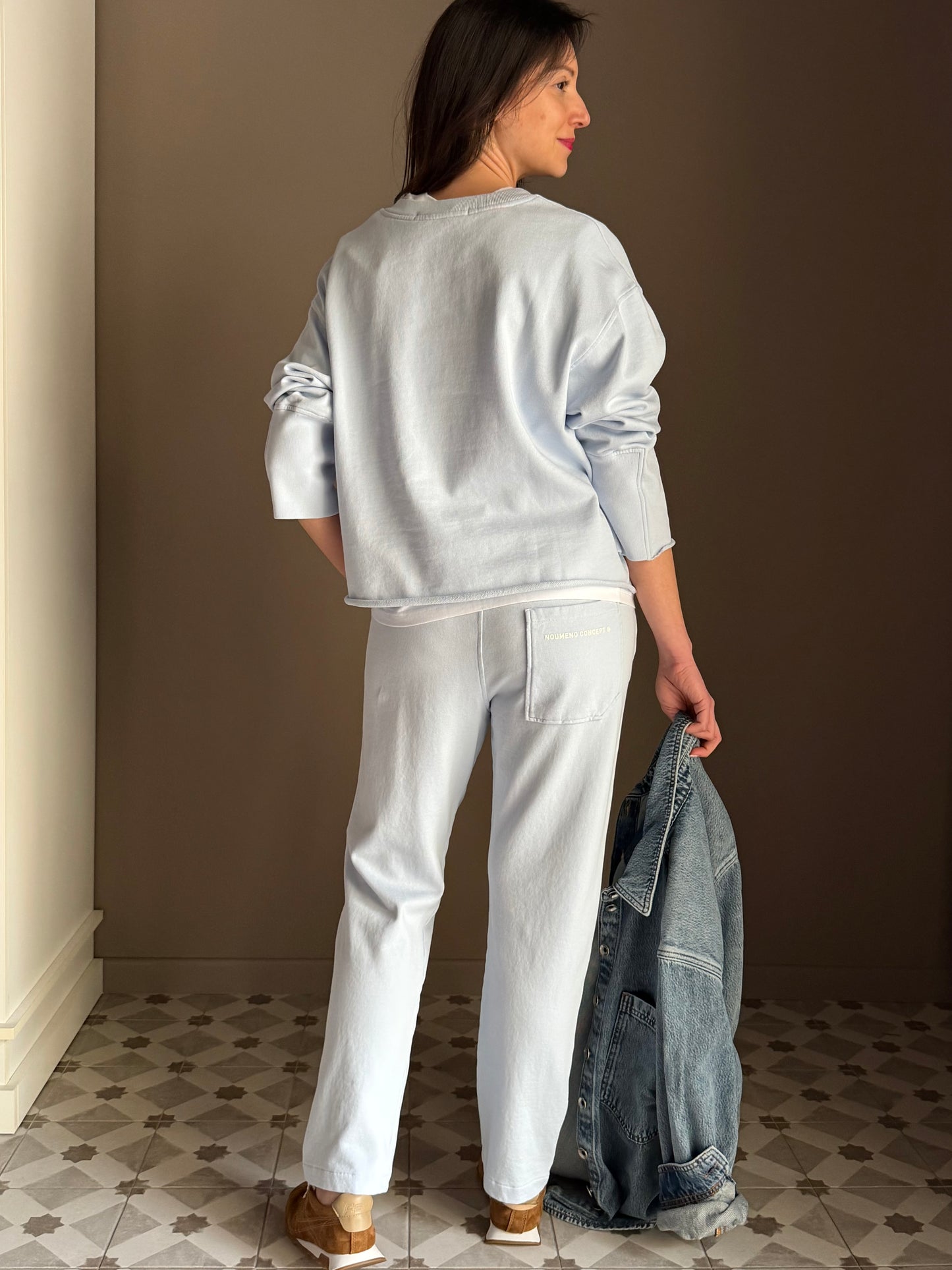 Pantalone in felpa con coulisse
