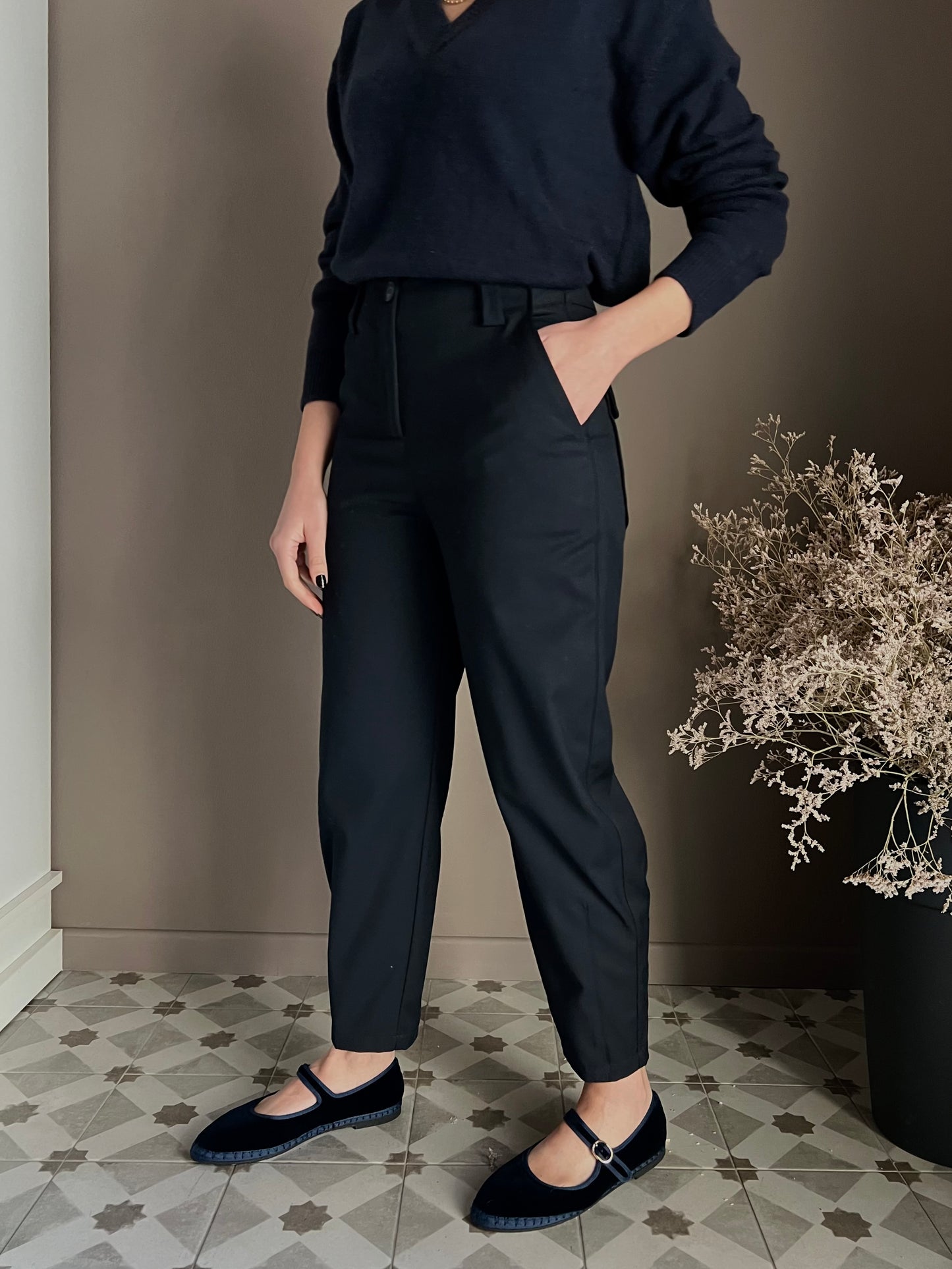 Pantalone blu Alessia santi