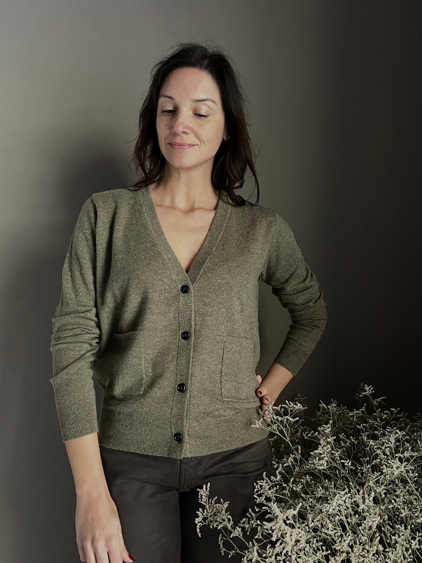 Cardigan in puro cashemire Notshy Salvia