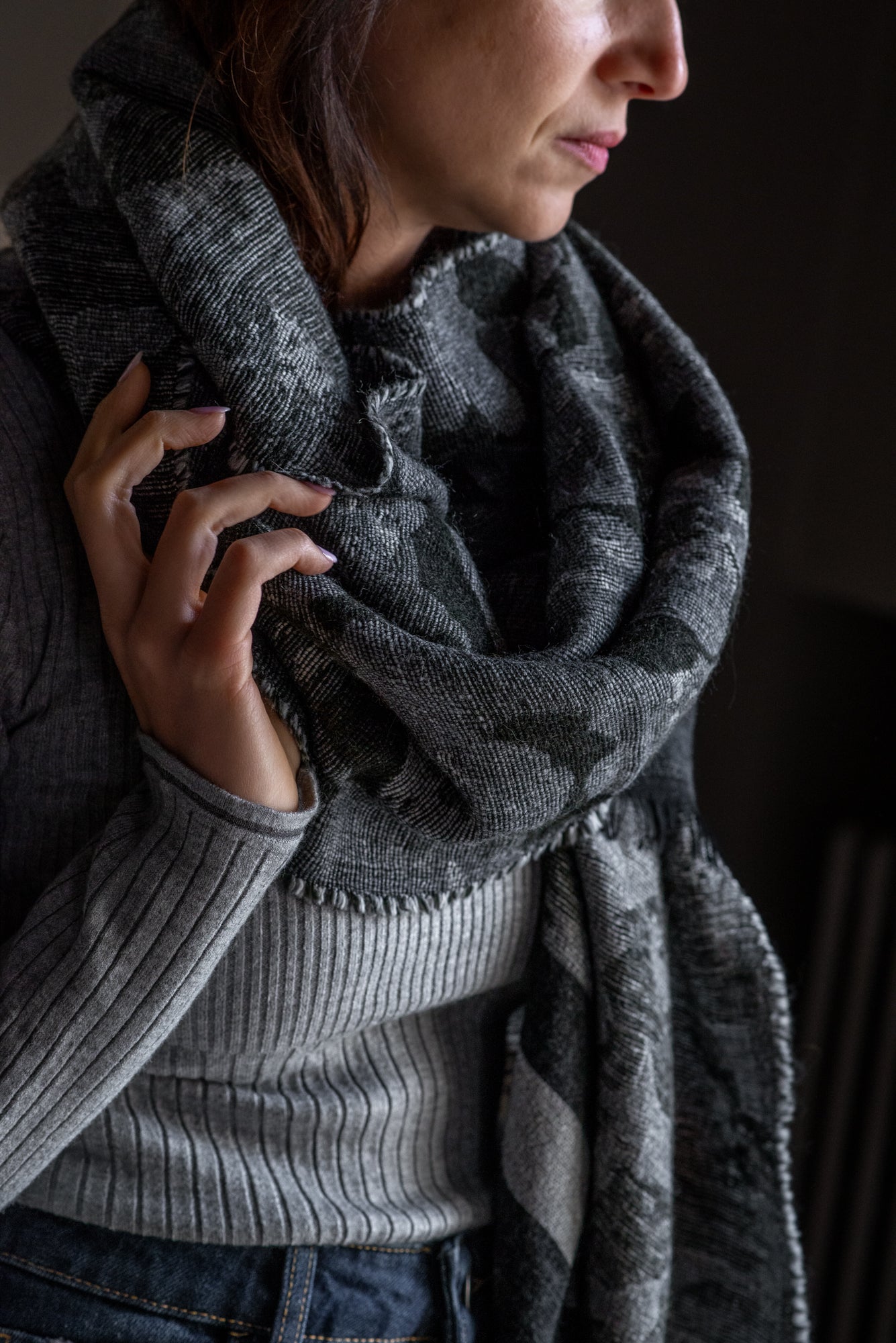 Sciarpa Maxi Fiori Stilizzati – Alessia Santi