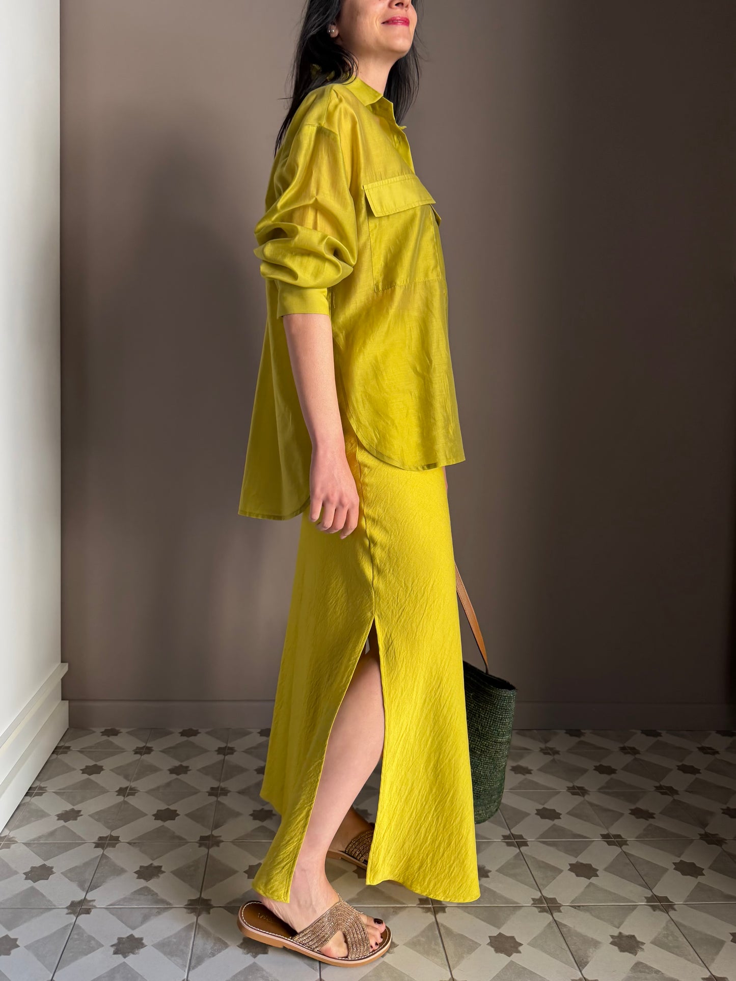 Camicia Lyocell Lime