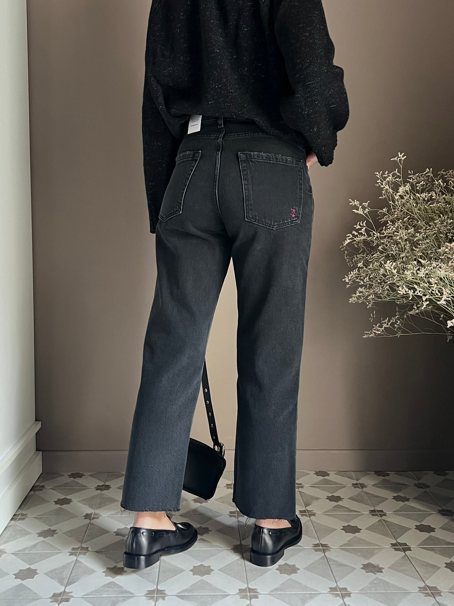 Pantalone Icon Denim Mod. Jill nero