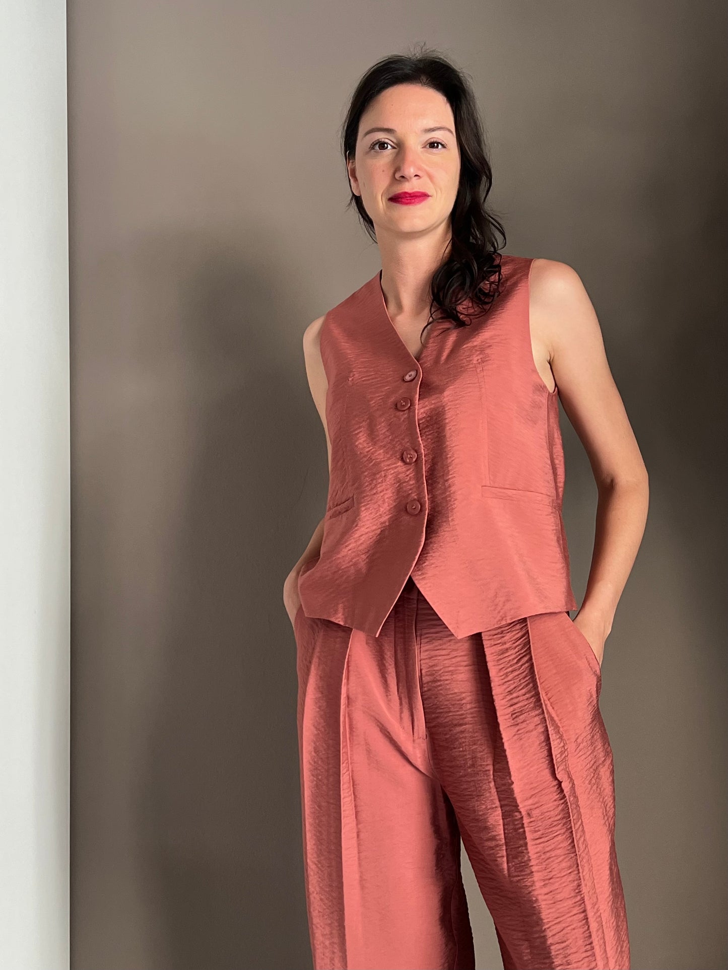 Gilet in viscosa