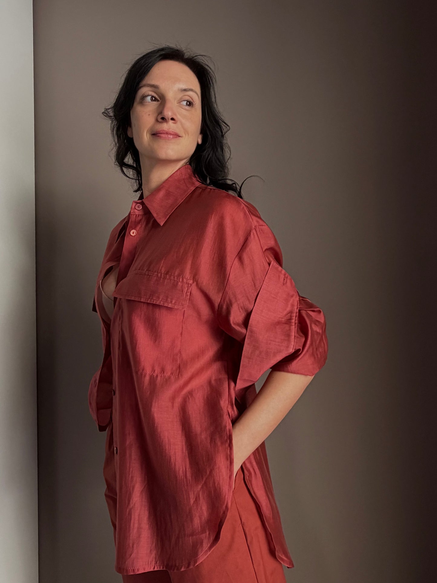 Camicia lyoncell Rope
