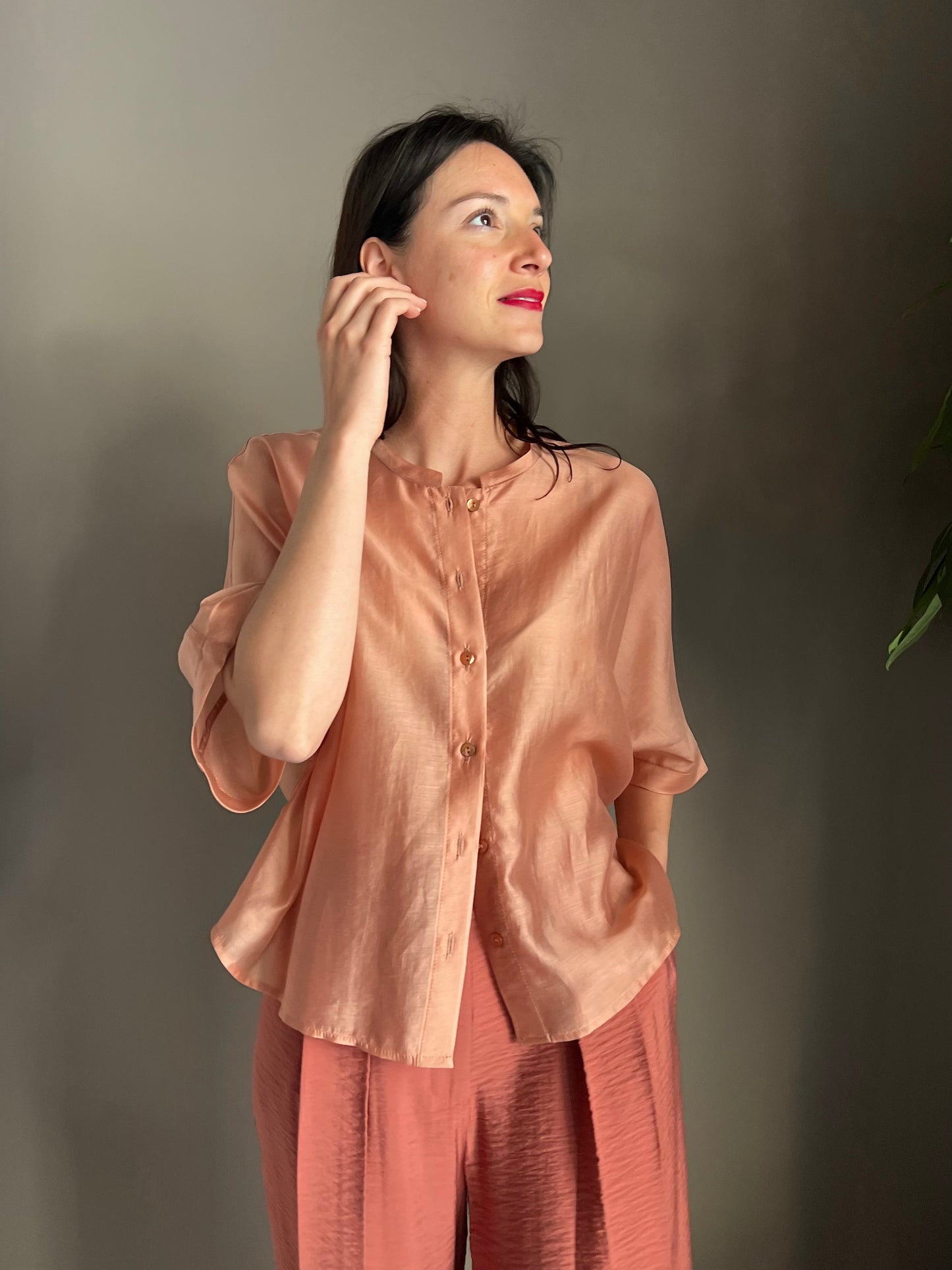 Camicia a scatolina manica corta