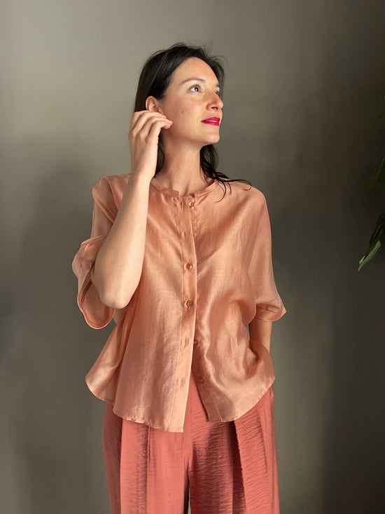 Camicia a scatolina manica corta