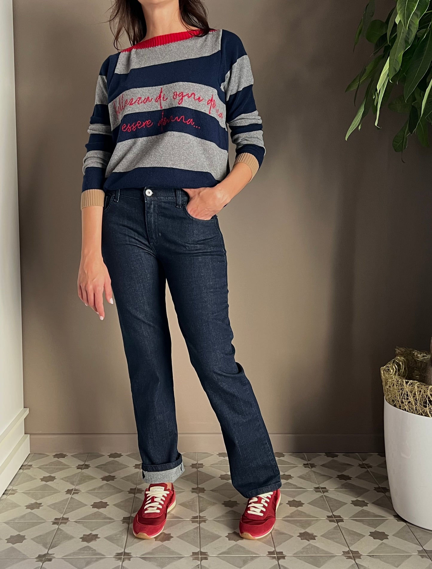 Pantalone denim slim Noumeno Concept