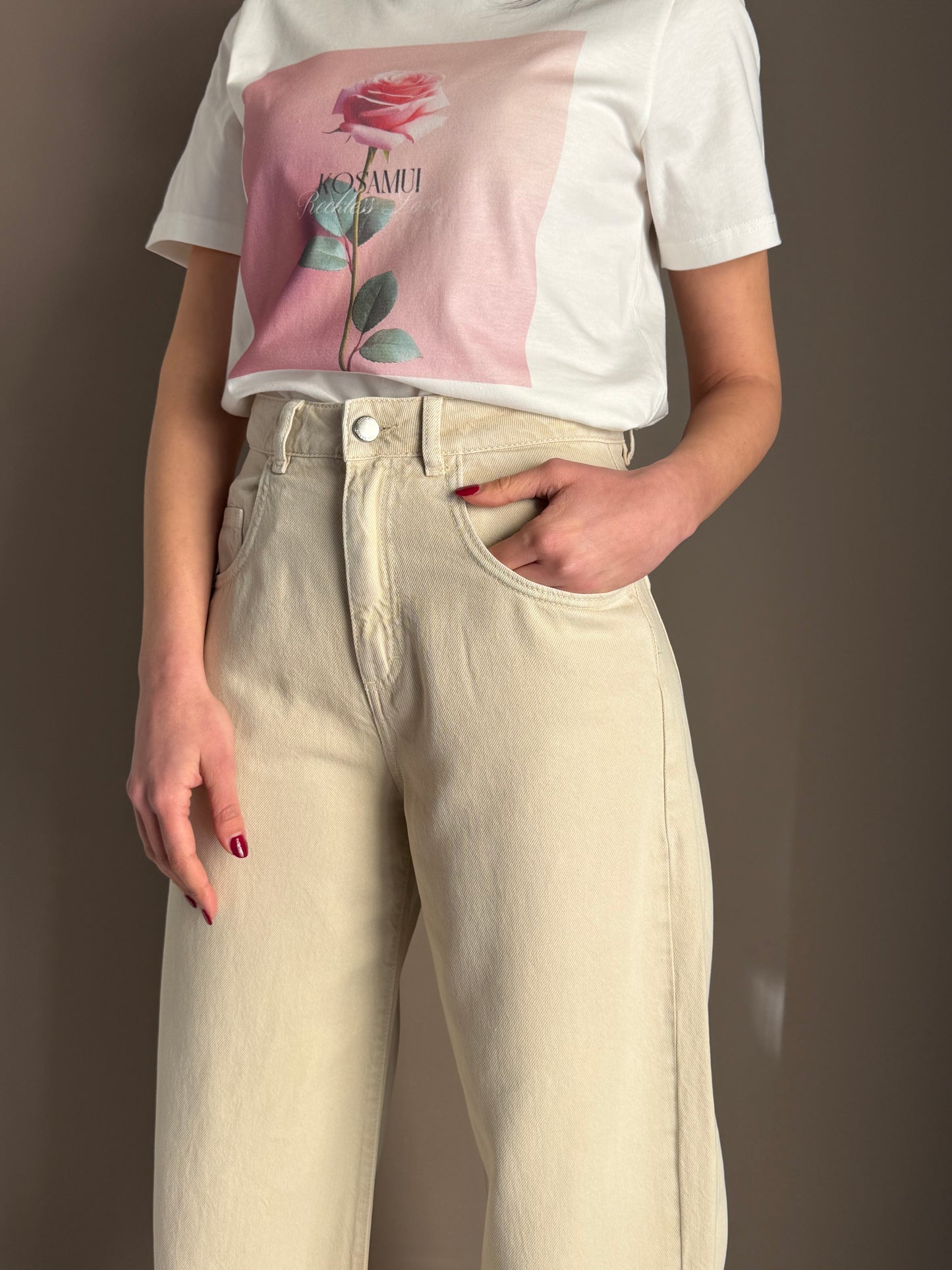 Pantalone Poppy - Crema