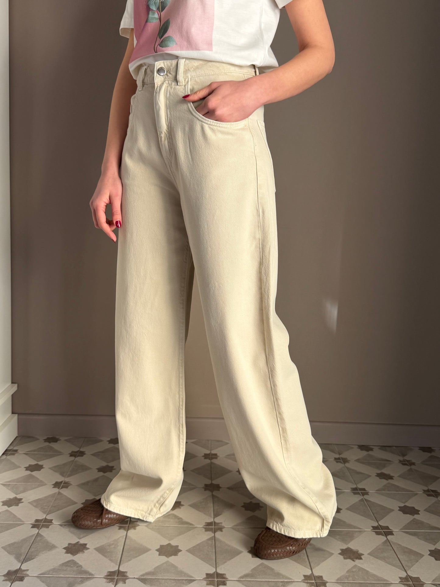 Pantalone Poppy - Crema