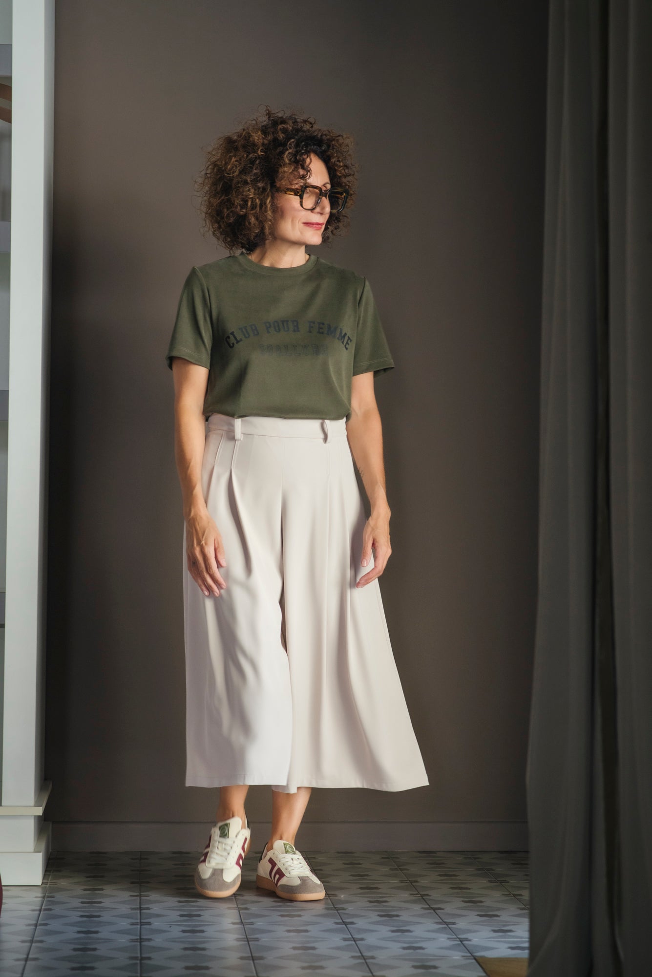 T-Shirt Club Pour Femme Kaki