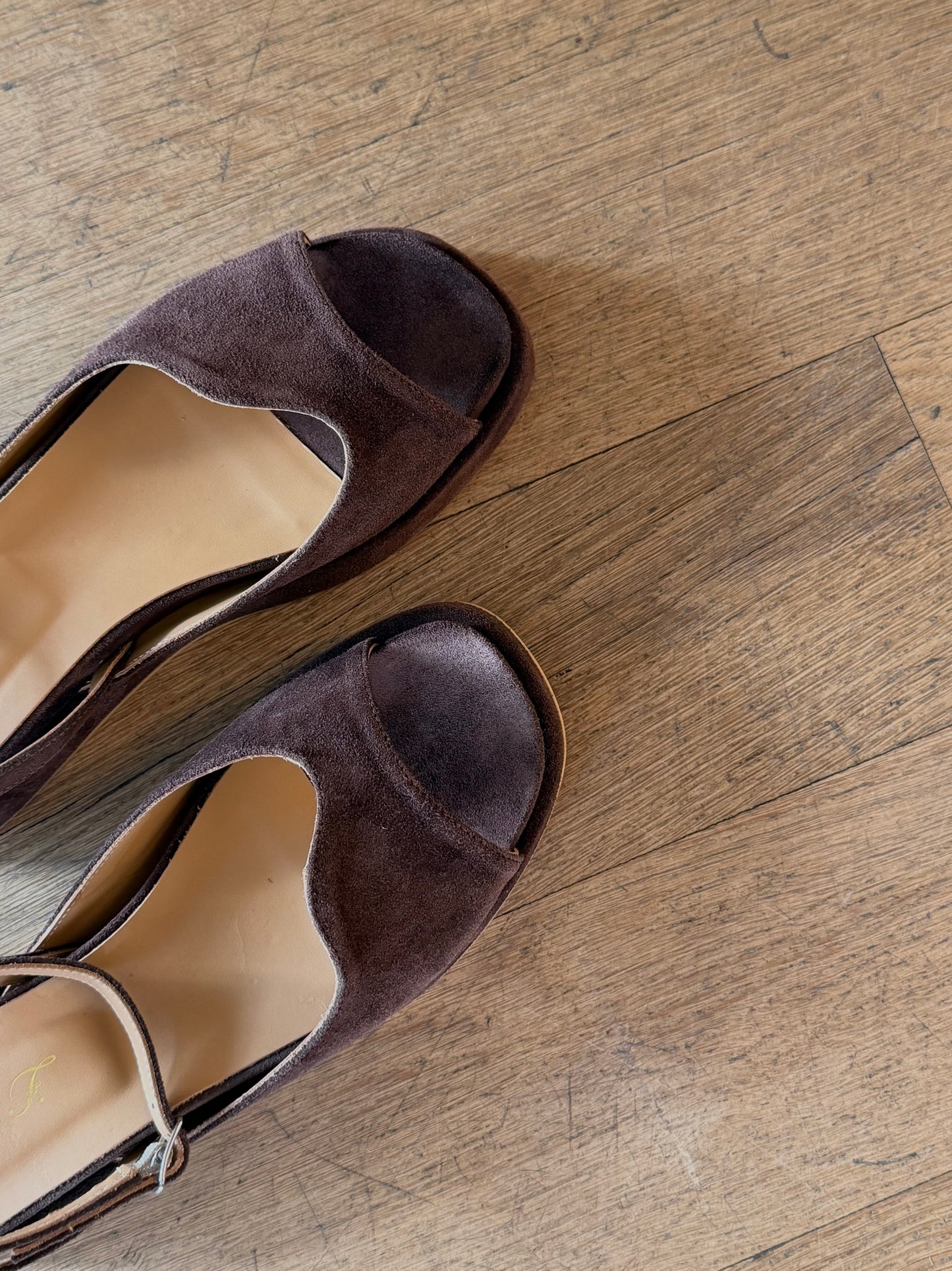 Sandalo Anna F. in Suede Testa di Moro