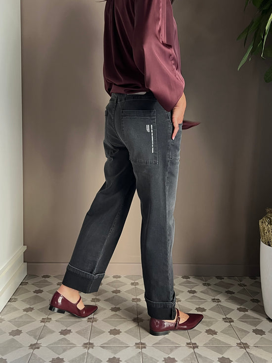 Pantalone denim Noumeno Concept nero