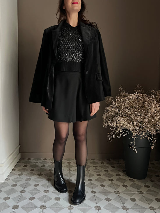 Gonna corta finto portafoglio