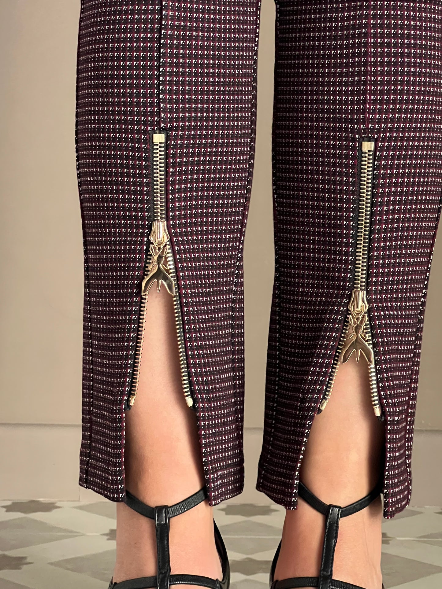 Pantalone slim fit in punto milano Patrizia Pepe