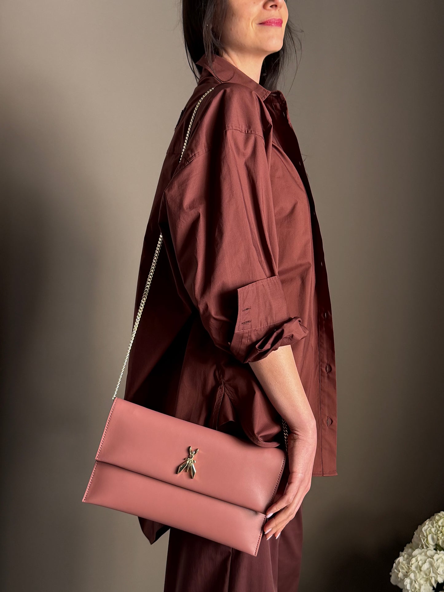 Patrizia Pepe - Pochette in Pelle Terracotta
