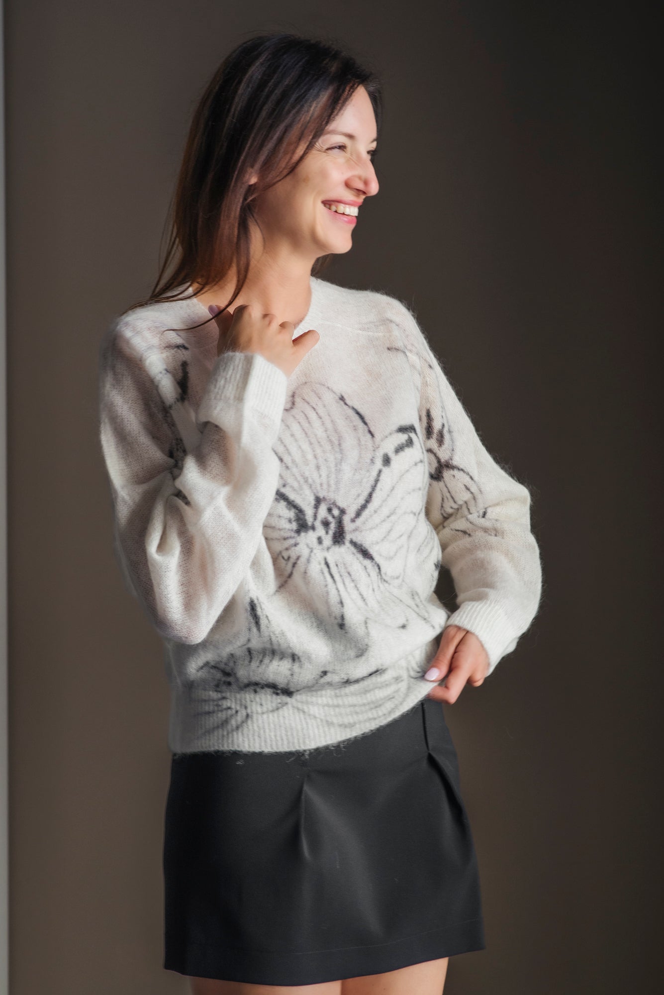 Maglione con Motivo Floreale Alessia Santi