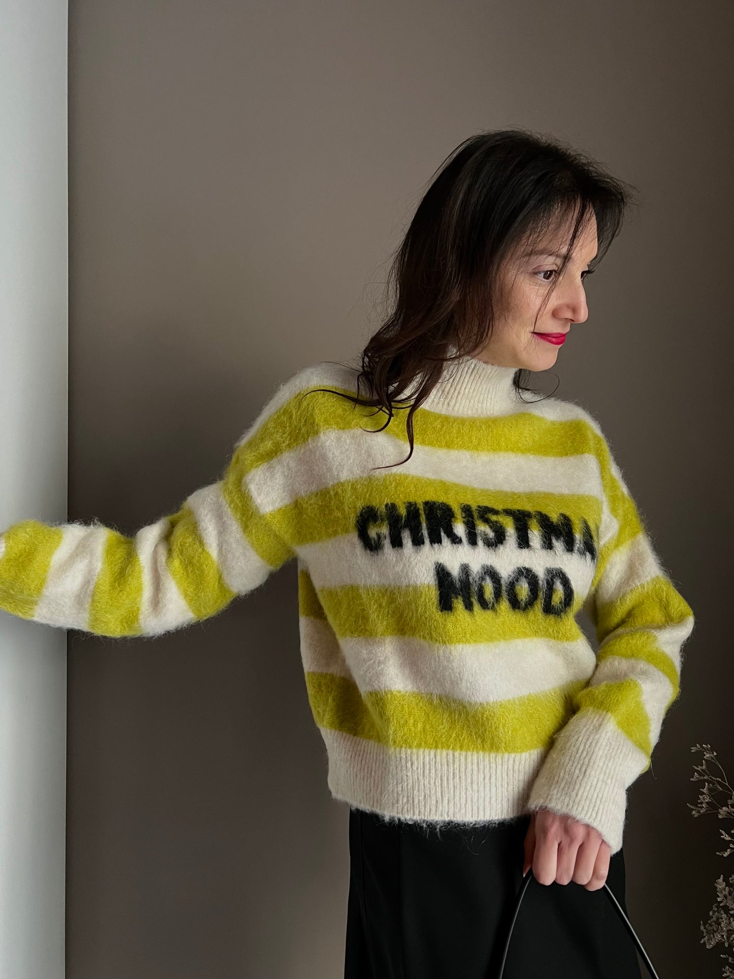 Maglia Christmas Mood a righe