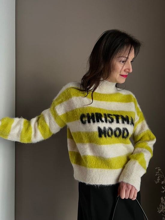 Maglia Christmas Mood a righe