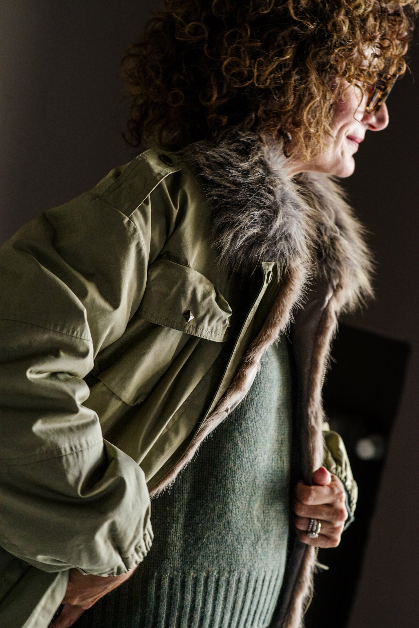 Parka 2 in 1 modulare con gilet in ecofur A. Santi