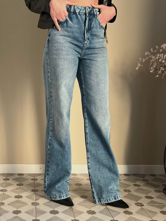 Pantalone jeans regular blue