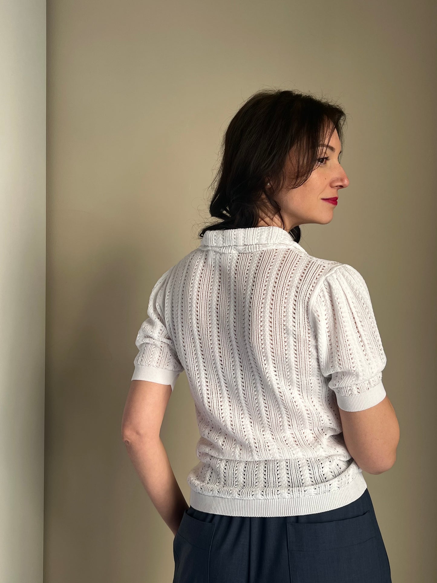 Serafino in cotone crochet