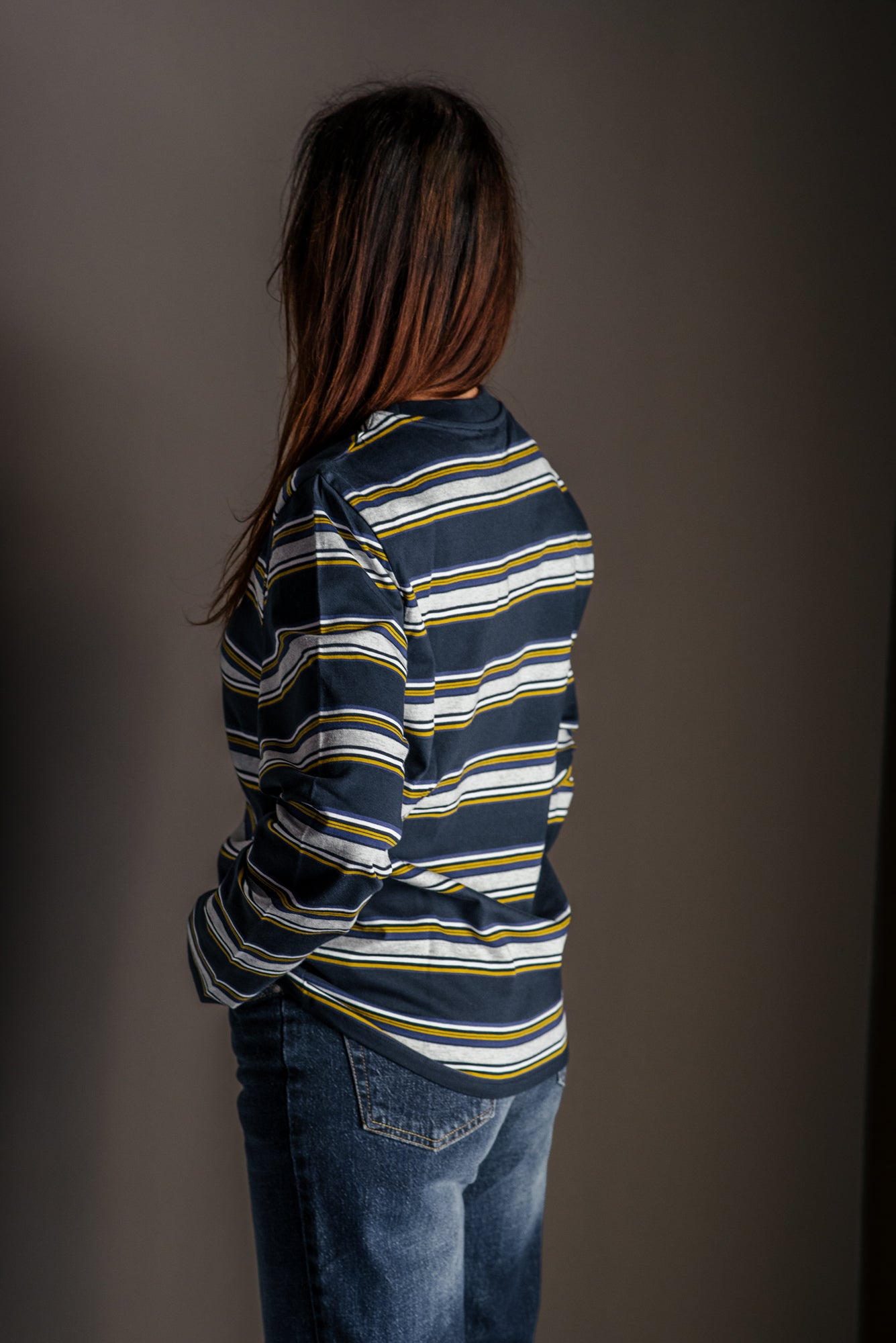 T-shirt Maniche Lunghe a Righe – Patrizia Pepe