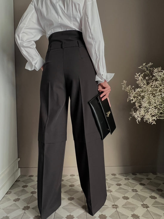 Pantaloni baggy con corsetto