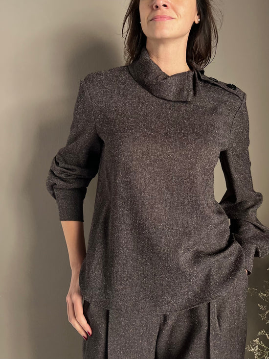 Maglia effetto abbottonato