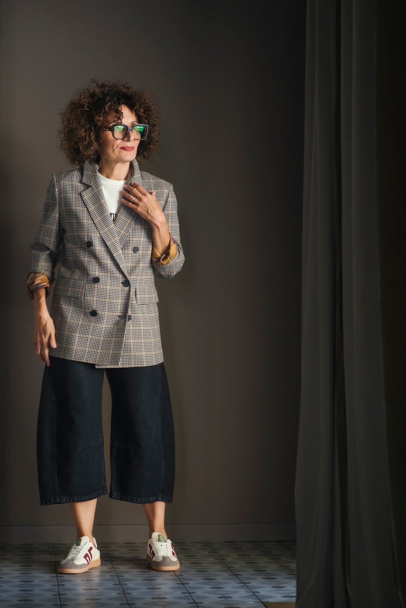 Giacca doppiopetto Ceck So Allure