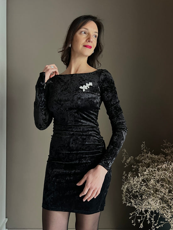 Mini abito in velluto